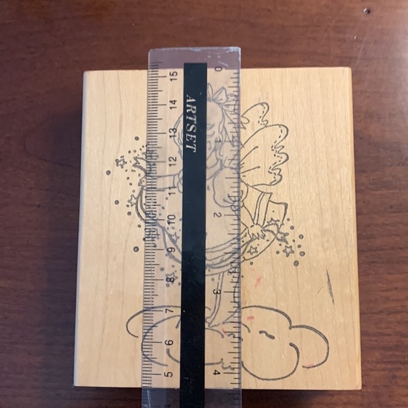 Fairy and Ballerina Wood Block Rubber Stamp Set of Three - Picture 11 of 11